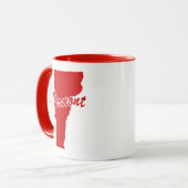 州のバーモントシェイプレッドマグカップ マグカップ (正面左)