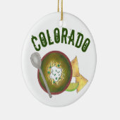 州のプライドコロラドグリーンチリヴェルデボウル セラミックオーナメント (右)