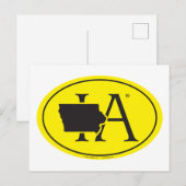 州のプライドユーロ： IAアイオワ ポストカード (正面/裏面)