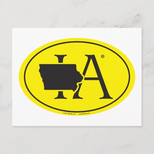 州のプライドユーロ： IAアイオワ ポストカード (正面)