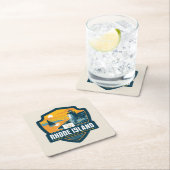 州のプライドロード島| スクエアペーパーコースター (インサイチュ)