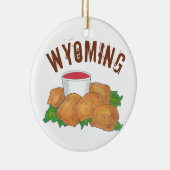 州のプライドワイオミングWYロッキーマウンテンカキ セラミックオーナメント (右)