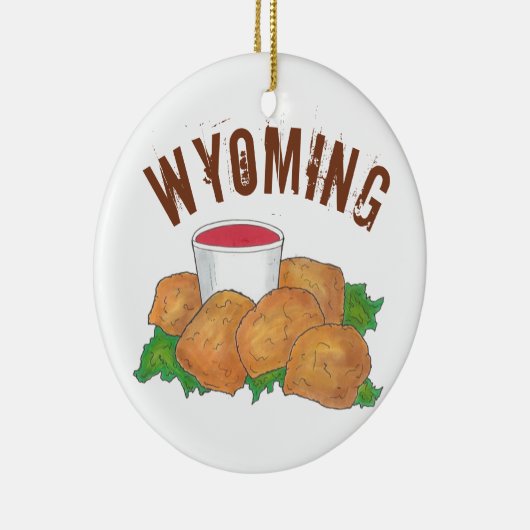 州のプライドワイオミングWYロッキーマウンテンカキ セラミックオーナメント (右)