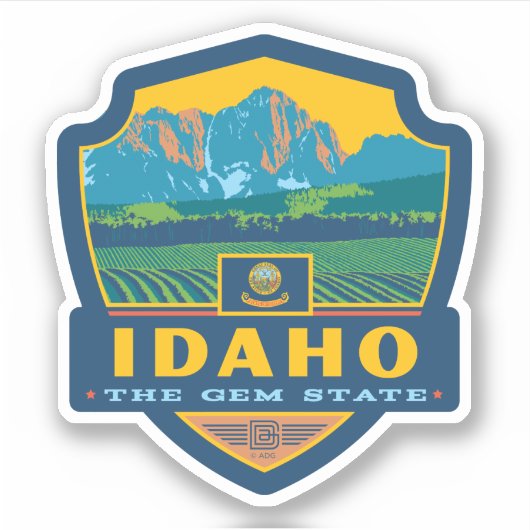 州のプライド |アイダホ シール (正面)