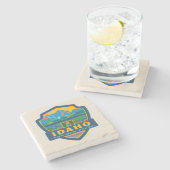 州のプライド |アイダホ ストーンコースター (横)