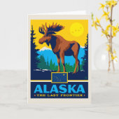 州のプライド|アラスカ カード (黄色い花)