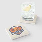 州のプライド|アリゾナ ストーンコースター (横)