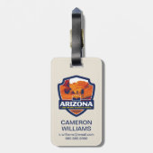 州のプライド|アリゾナ ラゲッジタグ (裏面縦)