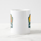 州のプライド |イリノイ ジャンボコーヒーマグカップ (正面)