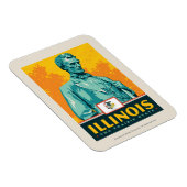 州のプライド |イリノイ マグネット (右側)