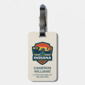 州のプライド|インディアナ ラゲッジタグ (裏面縦)
