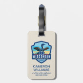 州のプライド|ウィスコンシン ラゲッジタグ (裏面縦)