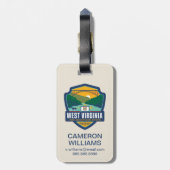 州のプライド |ウェストバージニア ラゲッジタグ (裏面縦)