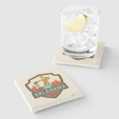 州のプライド|オクラホマ州 ストーンコースター (横)