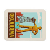 州のプライド |オクラホマ マグネット (横)