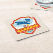 州のプライド |オハイオ スクエアペーパーコースター (アングル)