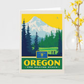 州のプライド |オレゴン カード (黄色い花)