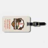 州のプライド |カリフォルニア ラゲッジタグ (正面横)