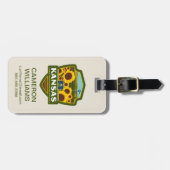 州のプライド |カンザス ラゲッジタグ (正面横)