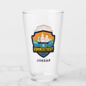 州のプライド |コネチカット タンブラーグラス (裏面)