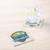 州のプライド|サウスカロライナ スクエアペーパーコースター (インサイチュ)