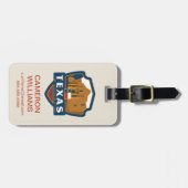 州のプライド|テキサス州 ラゲッジタグ (正面横)