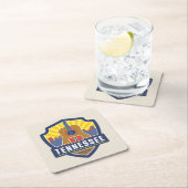 州のプライド|テネシー州 スクエアペーパーコースター (インサイチュ)