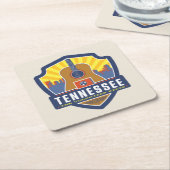 州のプライド|テネシー州 スクエアペーパーコースター (アングル)