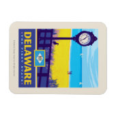 州のプライド |デラウェア マグネット (横)