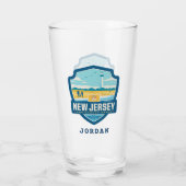 州のプライド |ニュージャージー タンブラーグラス (裏面)