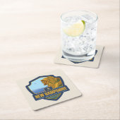 州のプライド |ニューハンプシャー スクエアペーパーコースター (インサイチュ)