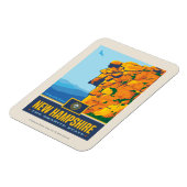 州のプライド |ニューハンプシャー マグネット (左側)