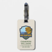 州のプライド|ニューハンプシャー ラゲッジタグ (裏面縦)