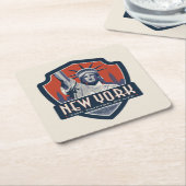 州のプライド |ニューヨーク スクエアペーパーコースター (アングル)