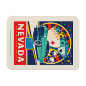 州のプライド |ネバダ マグネット (横)