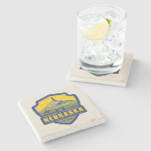 州のプライド |ネブラスカ ストーンコースター (横)