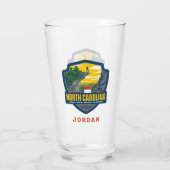 州のプライド |ノースカロライナ タンブラーグラス (裏面)