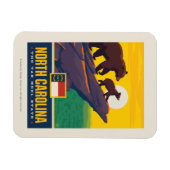 州のプライド |ノースカロライナ マグネット (横)