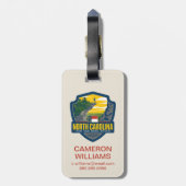 州のプライド|ノースカロライナ ラゲッジタグ (裏面縦)