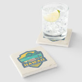 州のプライド |ハワイ ストーンコースター (横)