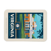 州のプライド |バージニア マグネット (横)