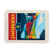 州のプライド |バーモント マグネット (横)