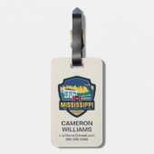 州のプライド |ミシシッピ ラゲッジタグ (裏面縦)