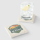 州のプライド|メイン ストーンコースター (横)