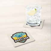 州のプライド |メリーランド スクエアペーパーコースター (インサイチュ)