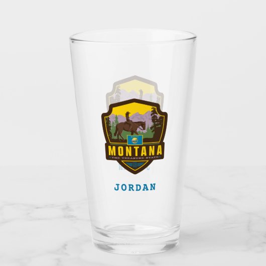州のプライド |モンタナ タンブラーグラス (正面)
