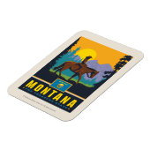 州のプライド |モンタナ マグネット (左側)