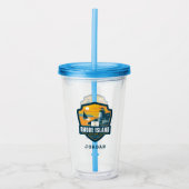 州のプライド |ロードアイランド アクリルタンブラー (正面)