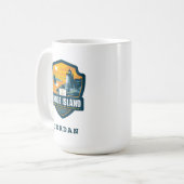 州のプライド |ロードアイランド コーヒーマグカップ (正面左)