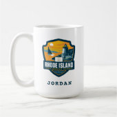 州のプライド |ロードアイランド コーヒーマグカップ (左)